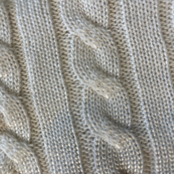 Lauren Ralph Lauren Womens Ivory Open Cardigan Knit size S/M - Picture 11 of 13